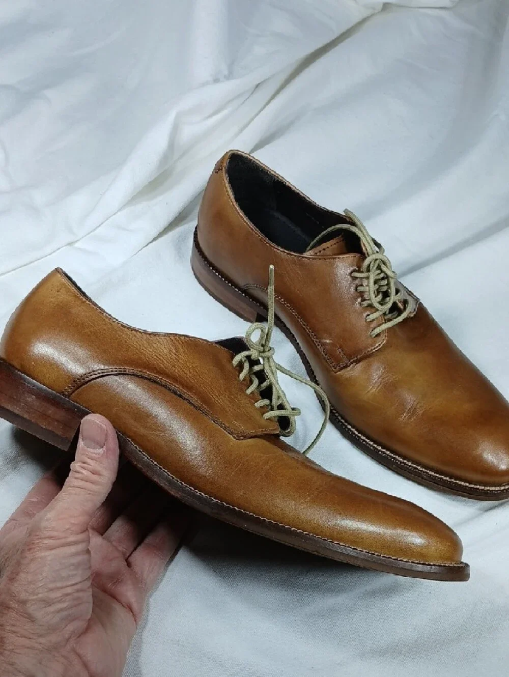 Cole Haan Men's Classic Brown Leather Derby Shoes